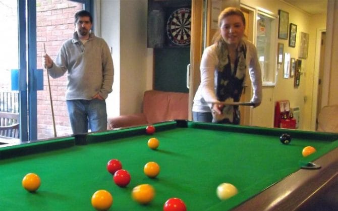 Trainee City Police officer at SCT’s recovery hostel