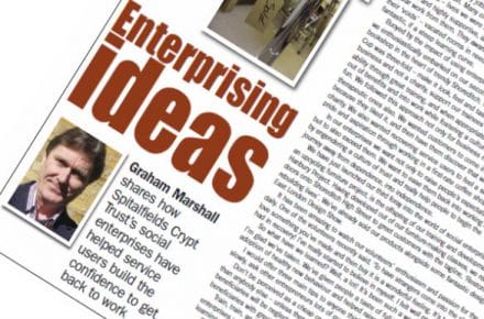SCT’s social enterprises feature in Drink and Drugs News
