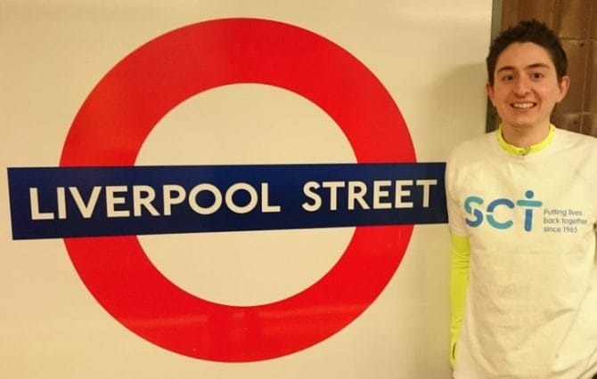 Tube challenge to raise money for SCT