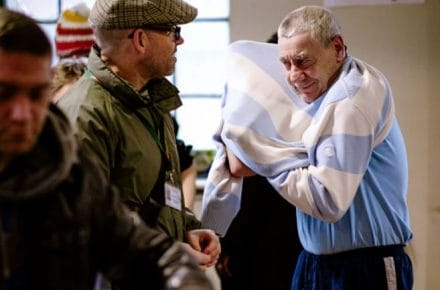 Health MOT and free pop up clothes store for homeless