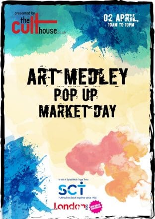 Pop up art medley in aid of SCT
